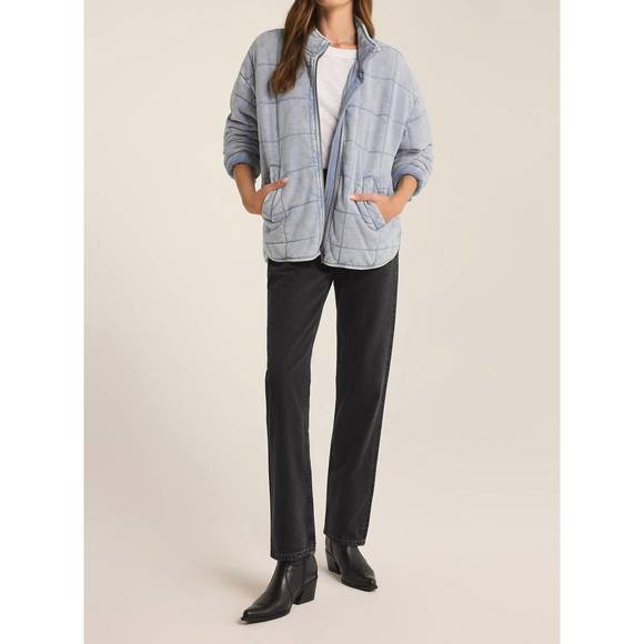 Z SUPPLY Jackets & Blazers - NEW Z SUPPLY bonfire knit denim jacket in washed indigo